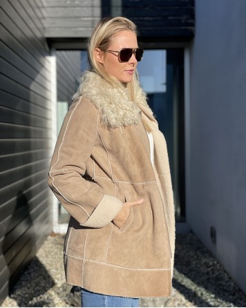 Kabát dámský Luisa Cerano béžový
